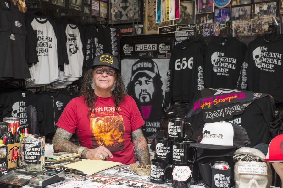 Kevin Kirt, the sole owner of The Heavy Metal Shop, inside his store on Friday, Oct 30, 2015. Photo by Chris Ayers.
