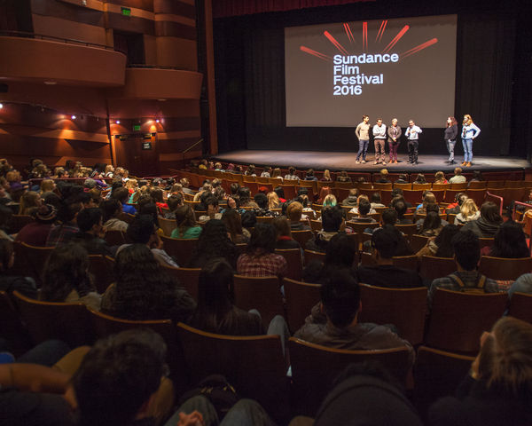 High school students from around Salt Lake City engage in a Q&A after viewing Life, Animated during the Sundance Film Festival, Wednesday January 27, 2016 (Mike Sheehan, Daily Utah Chronicle).