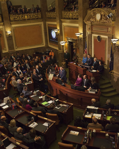 Utah State of the State address, Wednesday January 27, 2016. (Mike Sheehan, Daily Utah Chronicle)