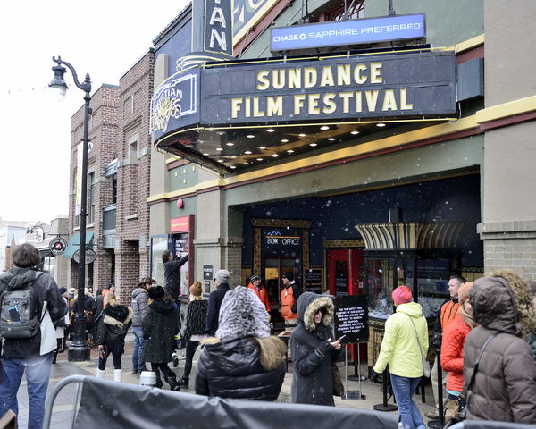 Visitors attend the 2016 Sundance Film Festival in Park City, Utah on Saturday, January 23, 2016