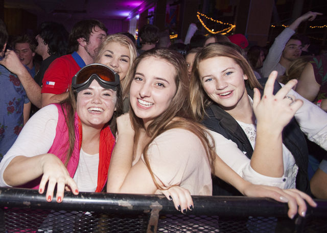 Students at a Crimson nights Winter Wonderland event | Chronicle archives.