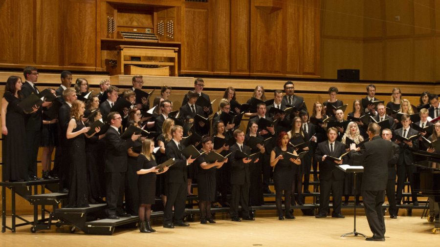 University combined choirs winter concert, Friday Feb. 19, 2016. (Mike Sheehan, Daily Utah Chronicle)