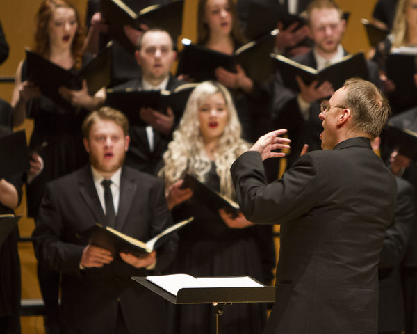 University combined choirs winter concert, Friday Feb. 19, 2016. (Mike Sheehan, Daily Utah Chronicle)