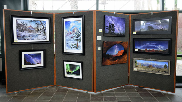 Duke Johnsons Photography exibit displays images that he captured of the Milky Way and prominent constellations in some of the world’s most beautiful places at Red Butte Gardens on Monday, April 4, 2016