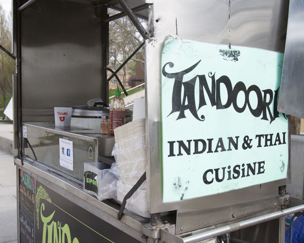 Tandoori Indian & Thai food in front of the Marriott Library, Wednesday, April 13, 2016