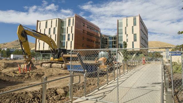 Construction around the Lassonde Institute on campus on Wednesday, August 24, 2016
