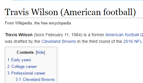 What Is Going On With Travis Wilsons Wikipedia Page?