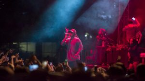 Jeremih performing at the University of Utah 2016 Redfest at the Student Union building plaza on Friday, September 16, 2016