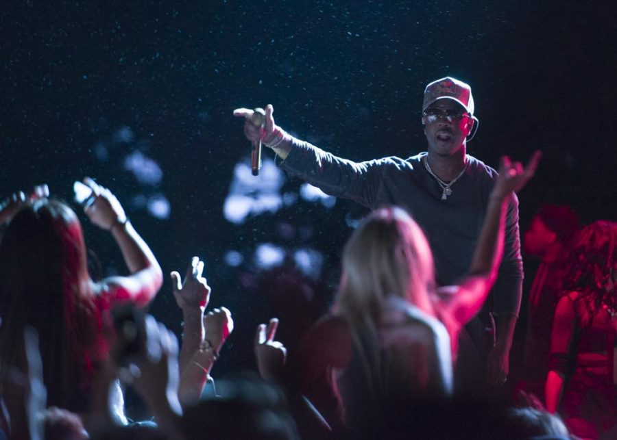 Jeremih performing at the University of Utah 2016 Redfest at the Student Union building plaza on Friday, September 16, 2016
