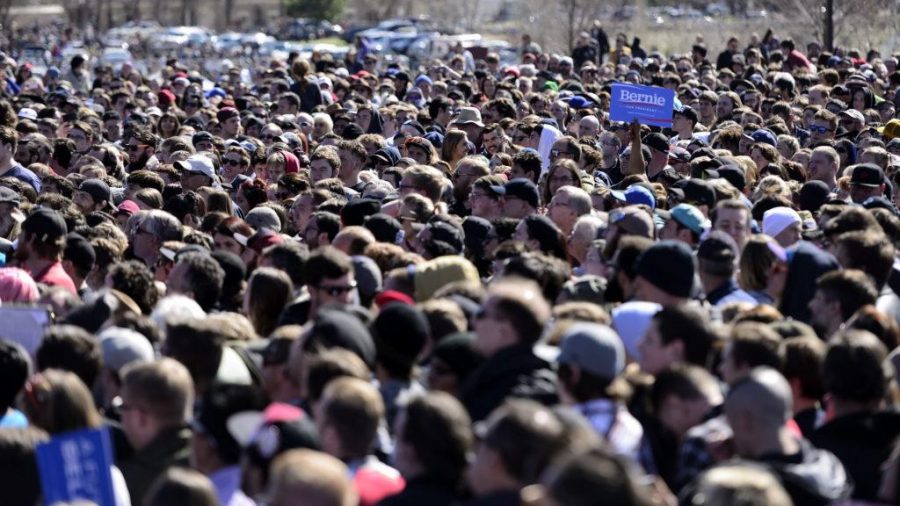 Thousands of people came to support Democratic Presidential Candidate Bernie Sanders at his rally at This is the Place Monument in Salt Lake City, Friday, March 18, 2016