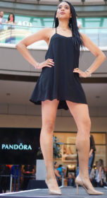 A model for Pandora at the City Creek Mall Fall Fashion Show in Salt Lake City, Utah on Saturday, Sept.17, 2016. (Rishi Deka, Daily Utah Chronicle)