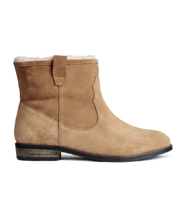 H&M Warm Lined Suede Boots