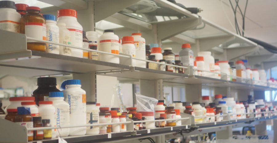 Lab materials used to create drugs inside the LS Skaggs College of Pharmacy at the University of Utah in Salt Lake City, Utah on Monday, Mar. 27, 2017. (Rishi Deka, Daily Utah Chronicle)