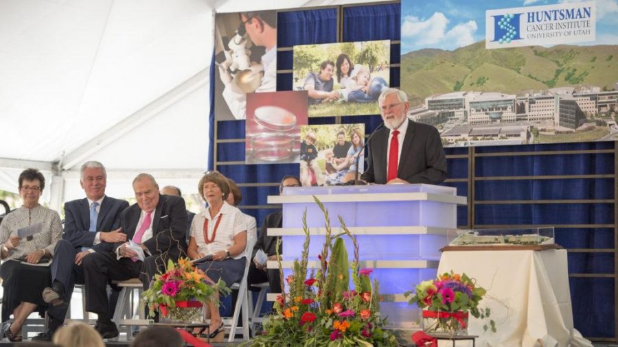 David W. Pershing, Ph.D., President of the University of Utah, speaks at the Primary Childrens and Families Cancer Research Center Dedication Ceremony at the Huntsman Cancer Institute in Salt Lake City, Utah on Wednesday, June 21, 2017

(Photo by Kiffer Creveling | The Daily Utah Chronicle)