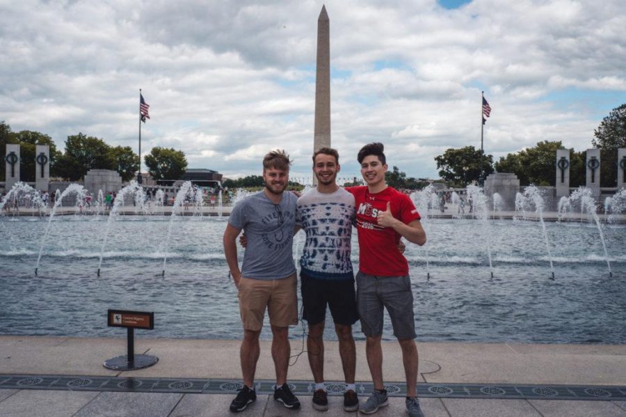Josiah Purss, Ryan Bliss, and Daniel Ruales in Washington D.C.