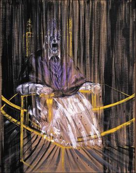 Study After Velazquezs Portrait Of Pope Innocent X by Francis Bacon
