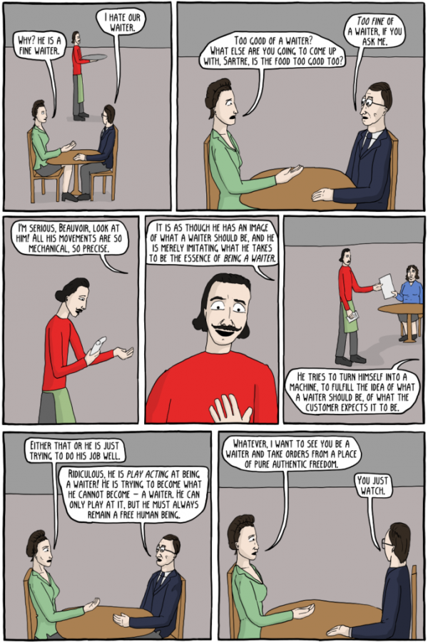 Sartres Waiter by Existential Comics