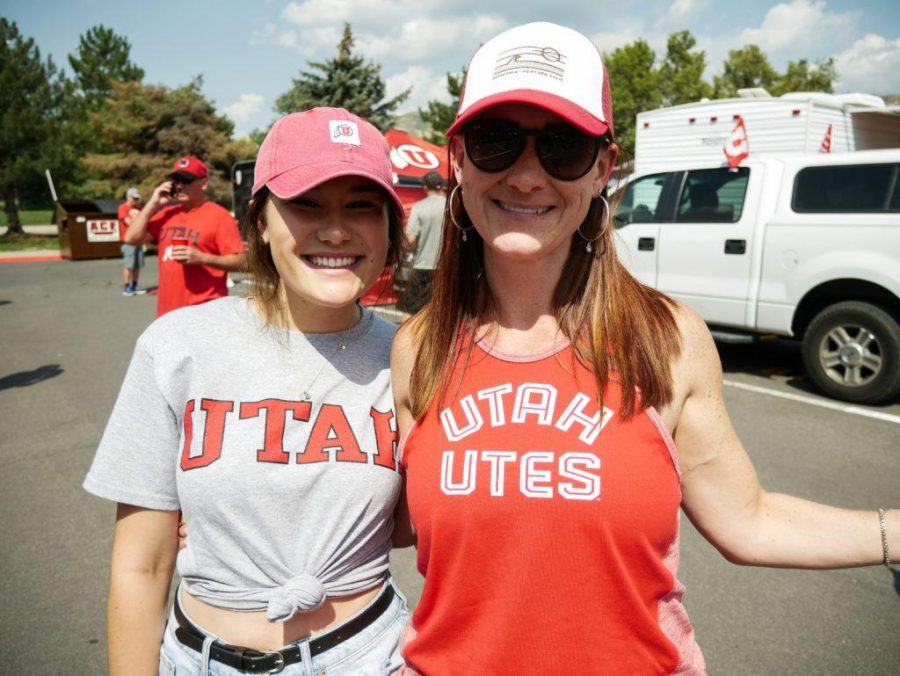 University of Utahs first game of the season. Fans on street.  Ella Sahli University of Utah in Salt Lake City, UT on Wednesday,Aug.30, 2017(Photo by Jose Remes/ Daily Utah Chronicle)