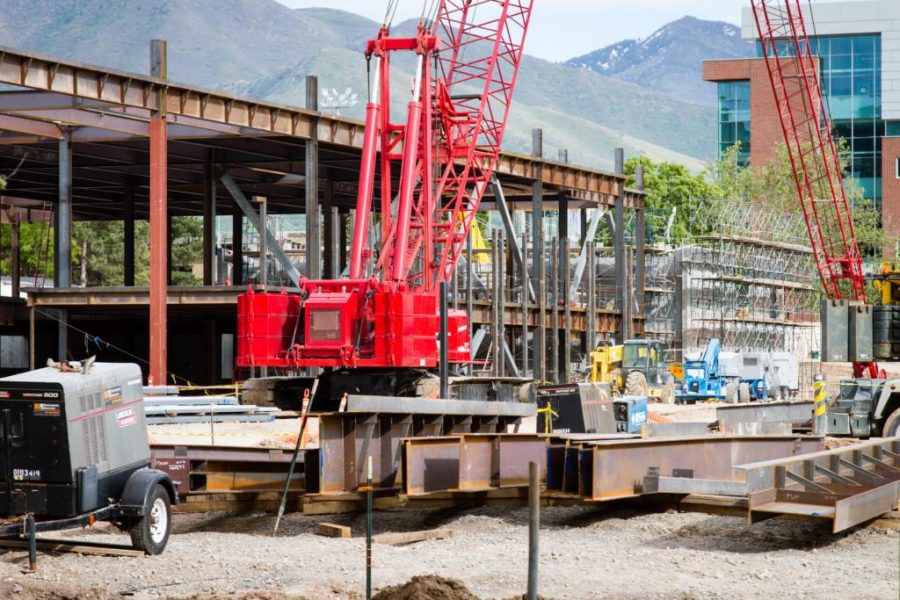 The construction site of the new Carolyn and Kem Gardner Building at the University of Utah, Salt Lake City, UT 5/14/17.

Photo by Adam Fondren/Daily Utah Chronicle
