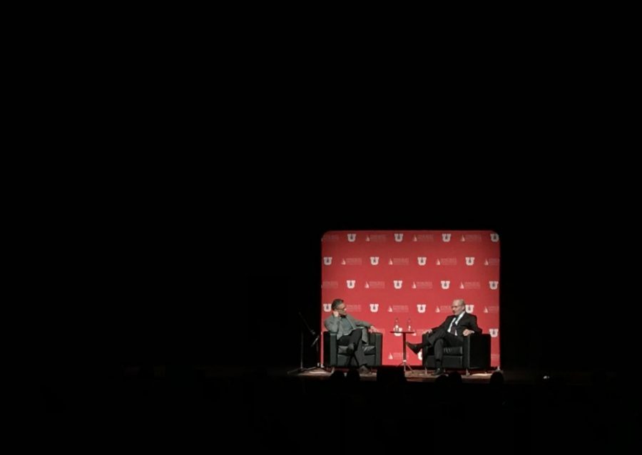Investigative journalist Bob Woodward spoke at the University of Utah on November 16, 2017.
