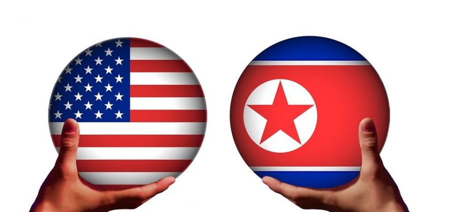 Conflict+Usa+Flag+Kim+Jong-un+North+Korea+Trump