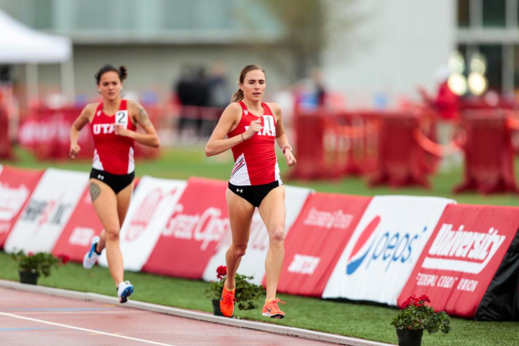 University of Utah senior distance runner Jessica Sams runs the 3000 meter run as The University of Utah and Weber State host the Utah Spring Classic at the McCarthey Family Track and Field Complex in Salt Lake City, UT on Friday April 06, 2018.

(Photo by Curtis Lin/ Daily Utah Chronicle)