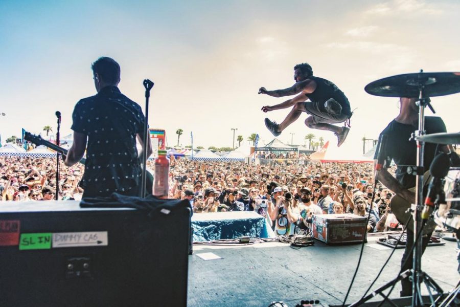 Simple Plan performing on the Vans Warped Tour, 2018. (Photo by Taylor Ward)