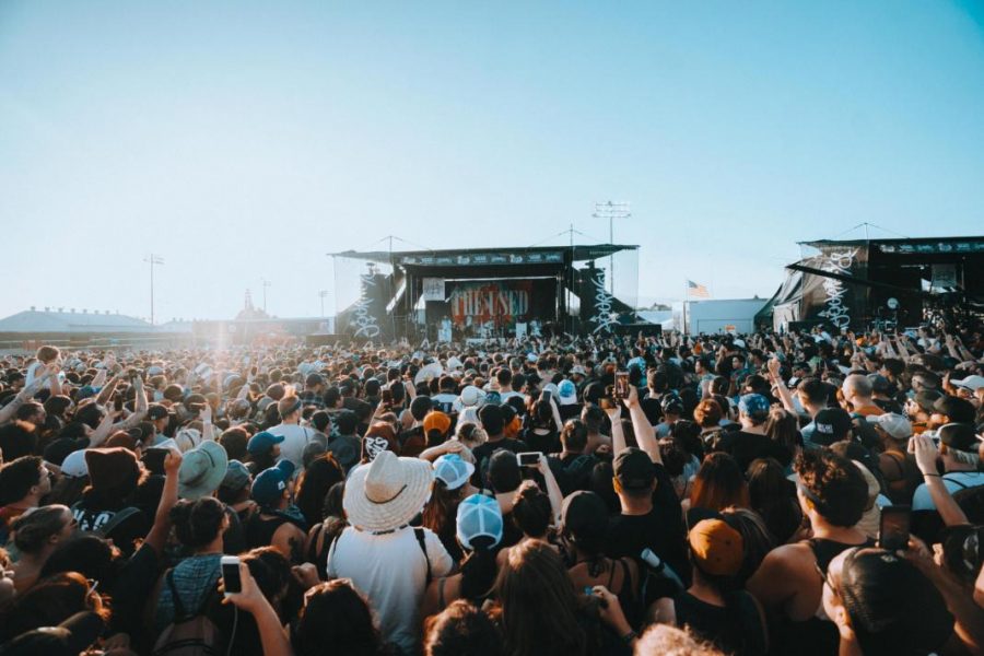 The Used performing on the Journeys Left Foot Stage at the Vans Warped Tour, 2018. (Photo by Ryan Watanabe)