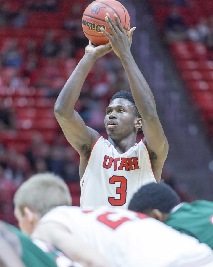 University+of+Utah+freshman+forward+Donnie+Tillman+%283%29+take+a+free+throw+shot+in+an+NCAA+Basketball+game+vs.+Mississippi+Valley+State+University+at+the+Jon+M.+Huntsman+Center+in+Salt+Lake+City%2C+Utah+on+Monday%2C+Nov.+13%2C+2017%0A%0A%28Photo+by+Kiffer+Creveling+%7C+The+Daily+Utah+Chronicle%29