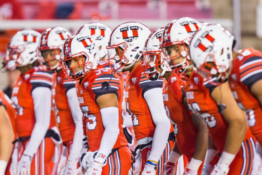 The+University+of+Utah+Football+team+lined+up+during+warmups+prior+to+kickoff+in+an+NCAA+Football+game+vs.+the+University+of+Arizona+at+Rice-Eccles+Stadium+in+Salt+Lake+City%2C+UT+on+Friday+October+12%2C+2018.%0A%0A%28Photo+by+Curtis+Lin+%7C+Daily+Utah+Chronicle%29