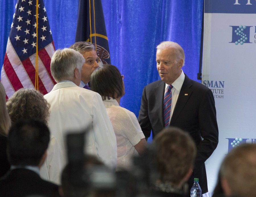 Vice President Joe Biden at the University of Utah in 2018. Chronicle archive.