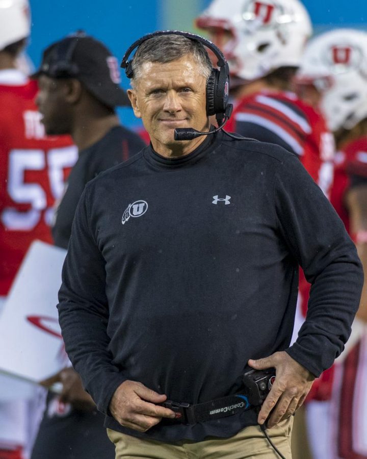 University of Utah football head coach Kyle Whittingham during the San Diego County Credit Union Holiday Bowl vs. Northwestern University at SDCCU Stadium in San Diego, California on Monday, Dec. 31, 2018. (Photo by Kiffer Creveling | The Daily Utah Chronicle)