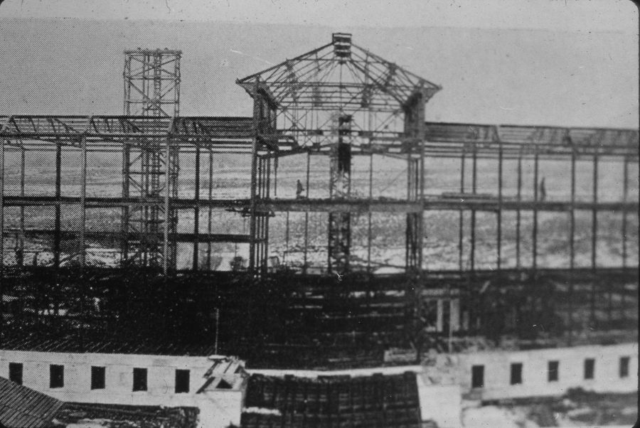 Construction of the John R. Park Building (Courtesy of the University of Utah Archives)