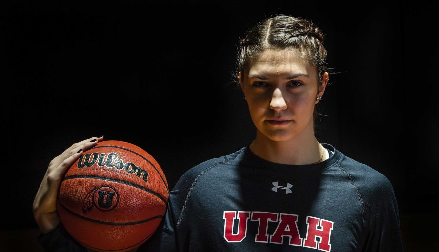 Emily Potter at the University of Utah Basketball Training Facility in Salt Lake City, UT on Monday, Feb. 12, 2018

(Photo by Adam Fondren | The Daily Utah Chronicle)