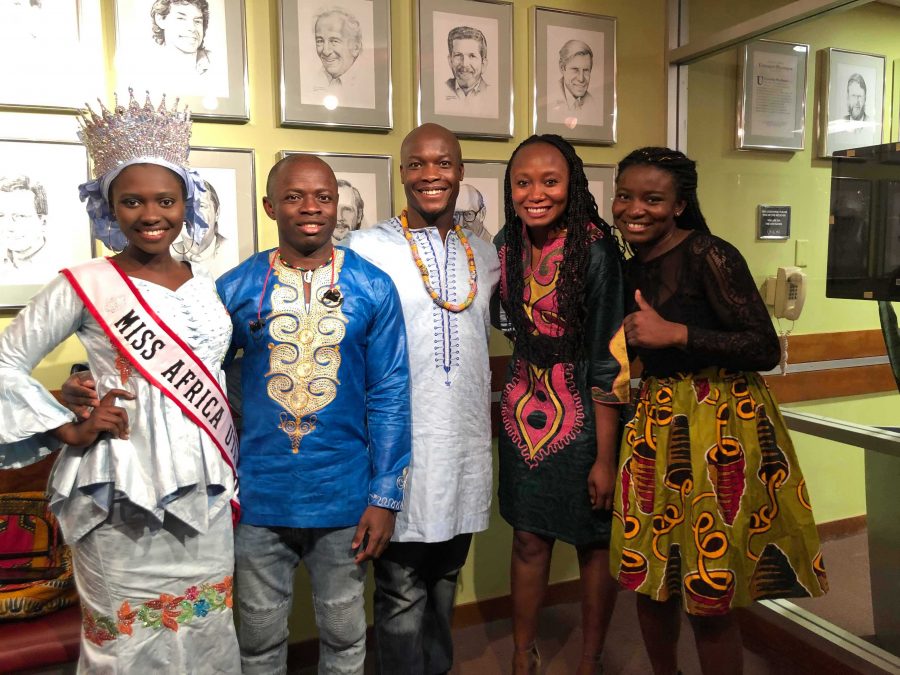 From left to right: Fatoumata Barrow, Maxwell Ayeliya, Christian Appiah-Knudsen, Madelaine Lamah, Naomi Baende at ASA African Night on Saturday, April 13, 2019 (Courtesy of Madelaine Lamah)