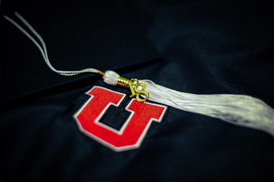 Cap and Gown with 18 School of Humanities tassle in Salt Lake City, UT on Tuesday, April 10, 2018

(Photo by Adam Fondren | Daily Utah Chronicle)