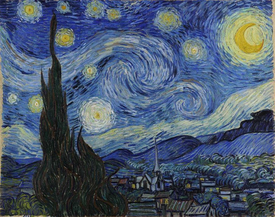 Starry Night, by Vincent Van Gogh. One of the great works of art in history.