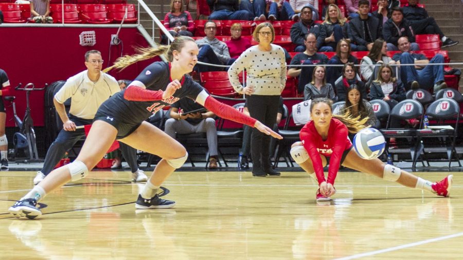 University+of+Utah+junior+libero%2Fdefensive+specialist+Brianna+Doehrmann+%2817%29+attempts+to+dive+for+a+dig+in+an+NCAA+Volleyball+match+vs.+The+Colorado+Buffalos+at+the+Jon+M.+Huntsman+Center+in+Salt+Lake+City%2C+Utah+on+Friday%2C+Nov.+23%2C+2018.+%28Photo+by+Kiffer+Creveling+%7C+The+Daily+Utah+Chronicle%29