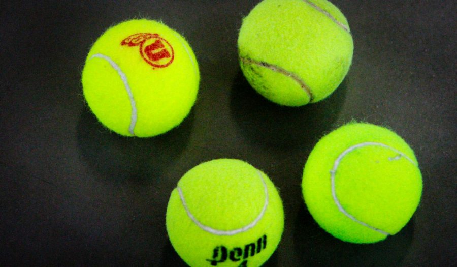 Tennis balls at the Eccles Tennis Center February 5, 2017. Michael Adam Fondren for the Daily Utah Chronicle.