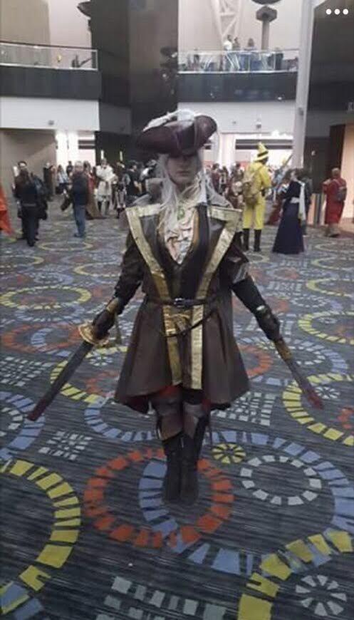 My first big cosplay was Lady Maria from Bloodborne at Salt Lake FanX.