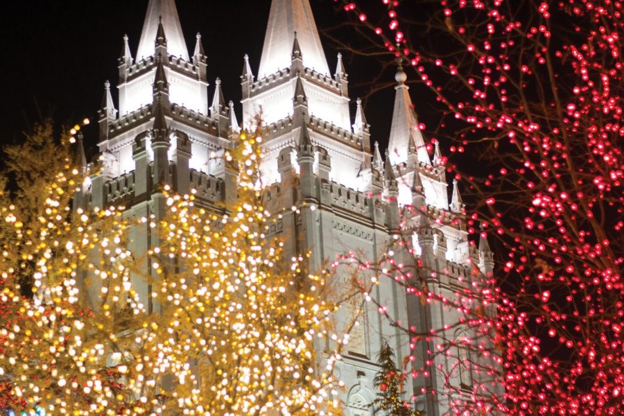 Temple Square before Christmas in Salt Lake City. Chronicle archives.