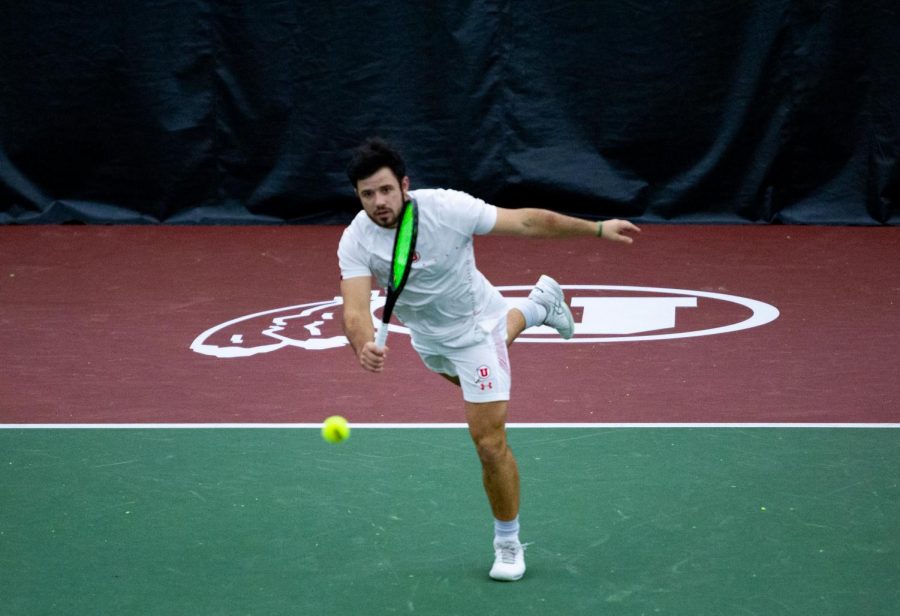 University of Utah NCAA Tennis match against University of Montana at the George S. Eccles Tennis Center in Salt Lake City on Saturday, Feb. 1, 2020. (Photo by Tom Denton | The Daily Utah Chronicle)
