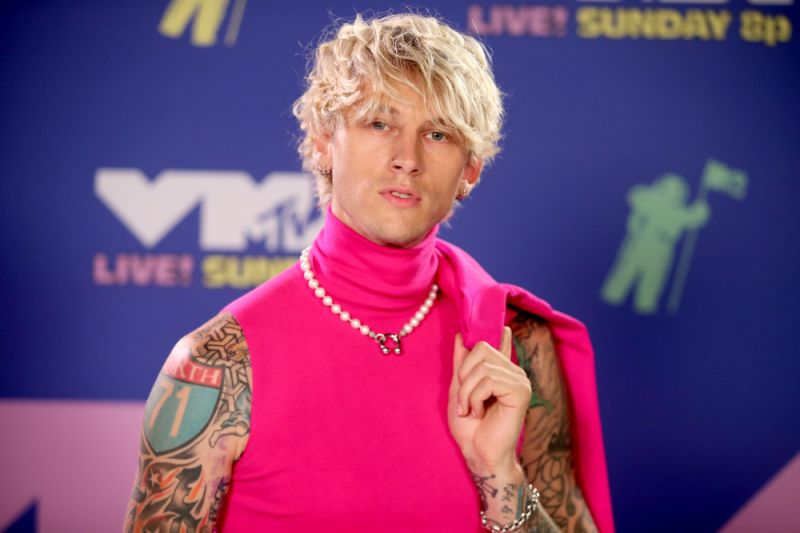 UNSPECIFIED - AUGUST 2020: Machine Gun Kelly attends the 2020 MTV Video Music Awards, broadcast on Sunday, August 30th 2020. (Photo by Rich Fury/MTV VMAs 2020/Getty Images for MTV)