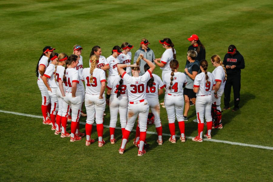The Utes softball team defended the diamond in a three game series against UCLA. (Photo by: Justin Prather | Daily Utah Chronicle)
