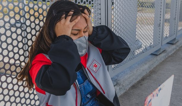 Research shows women are more likely to experience migraines than men. Photo taken on Orem bridge on April 14, 2021. (Photo by Silvana Peterson | Daily Utah Chronicle)