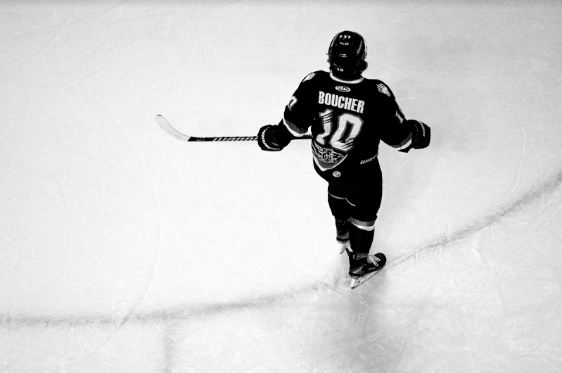 Utah+Grizzlies+forward+Mathew+Boucher+%28No.+10%29+in+a+game+at+the+Maverik+Center+on+Tuesday%2C+May+4%2C+2021.+%28Photo+by+Kevin+Cody+%7C+Daily+Utah+Chronicle%29