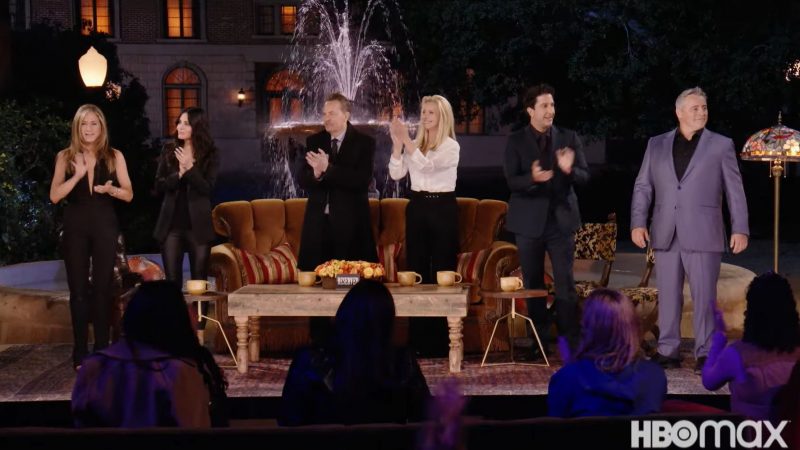 The cast of Friends during their reunion special on HBO Max. (Courtesy YouTube)