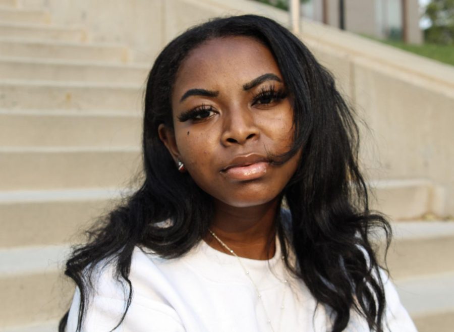 Lorna Khemchand poses at the University of Utah campus in Salt Lake City on Wednesday, Sept. 1, 2021. (Photo by Brooklyn Critchley | The Daily Utah Chronicle)