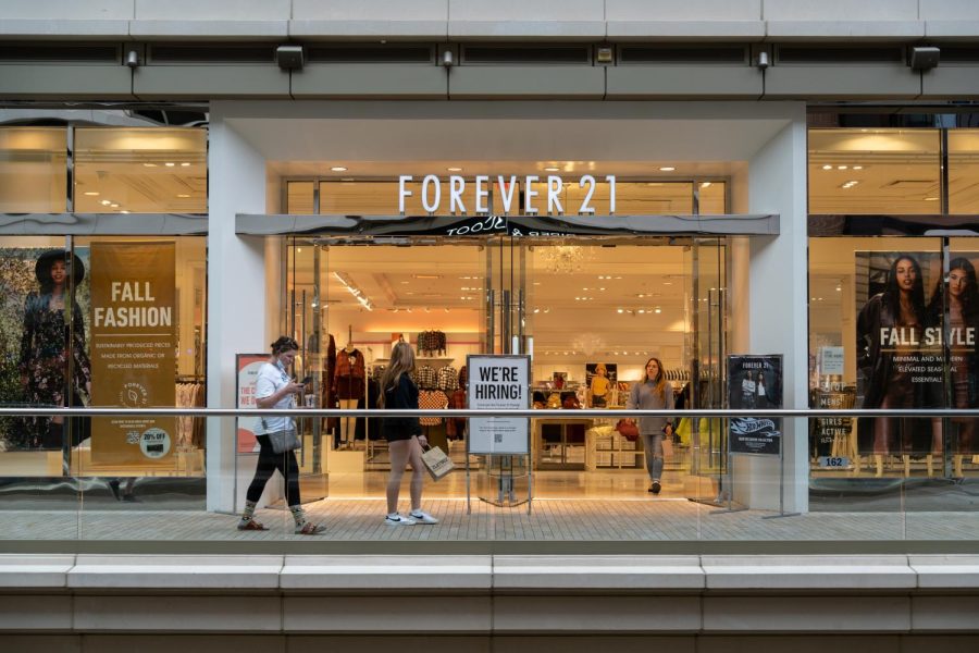Forever 21 at City Creek Center, Salt Lake City, Utah on Oct. 5, 2021. (Photo by Xiangyao Axe Tang | The Daily Utah Chronicle)