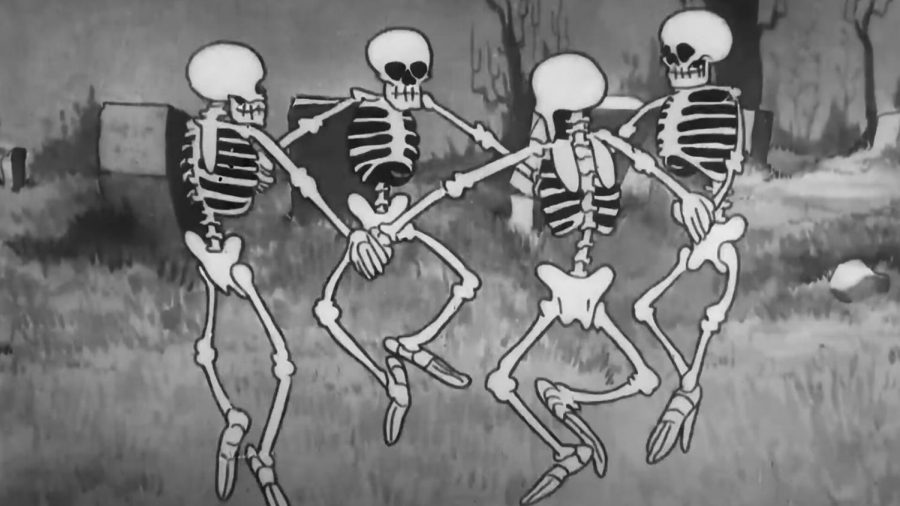 Screenshot from The Skeleton Dance. (Courtesy of Disney+)